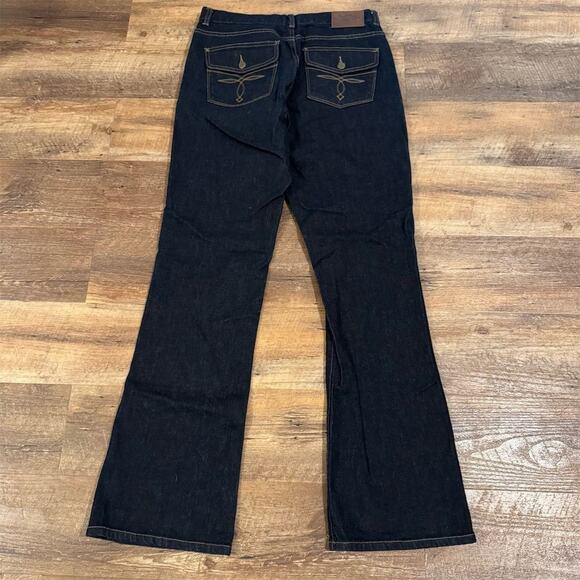LRL Ralph Lauren Classic Bootcut Jeans 8 Dark Wash Western Horse Cowgirl READ - Picture 2 of 13